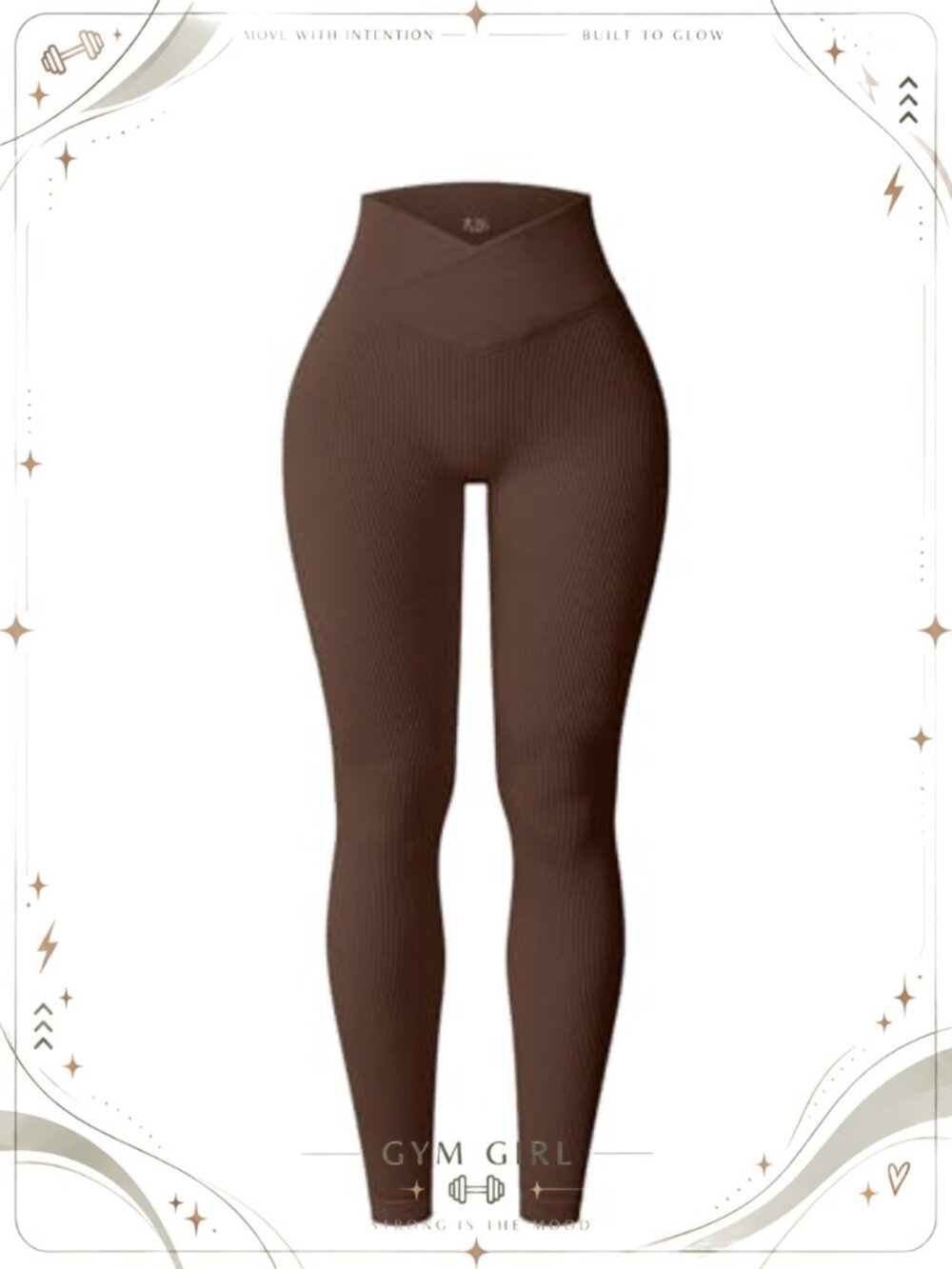 Ribbed Seamless Scrunch Leggings High Waisted Tummy Control Workout Gym Yoga